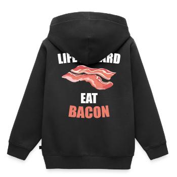jambon - Sweat Premium à capuche enfant bio - noir - Dos - AI Model Kid Male (0cm)