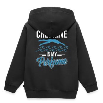 instructeur de natation - Sweat Premium à capuche enfant bio - noir - Dos - AI Model Kid Male (0cm)