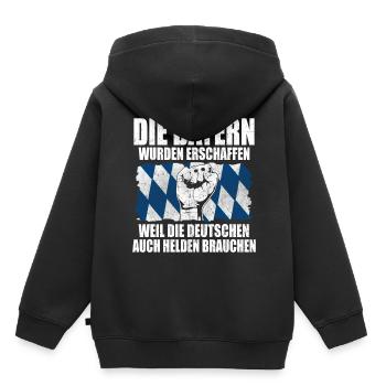 Bayern Pride poing Munich Munich Bayer - Sweat Premium à capuche enfant bio - noir - Dos - AI Model Kid Male (0cm)