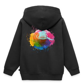 Photographie Appareil photo Photographier Photographie - Sweat Premium à capuche enfant bio - noir - Dos - AI Model Kid Male (0cm)