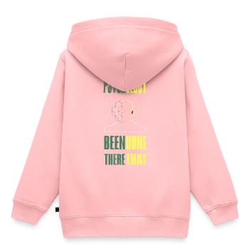 Psychologe - Kinder Premium Organic Hoodie - Rosa - Hinten - AI Model Kid Female (0cm)