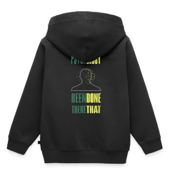 Psychologe - Kinder Premium Organic Hoodie - Schwarz - Hinten - AI Model Kid Male (0cm)