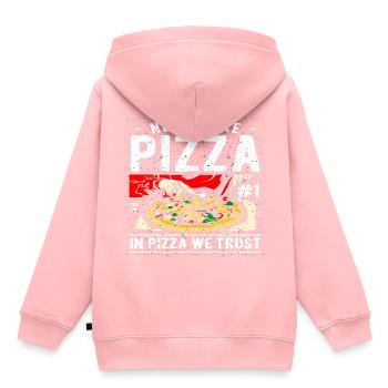 Pizza - Kids Premium Organic Hoodie - rose - Back - AI Model Kid Female (0cm)