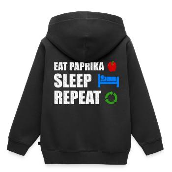 Paprika - Kids Premium Organic Hoodie - black - Back - AI Model Kid Male (0cm)