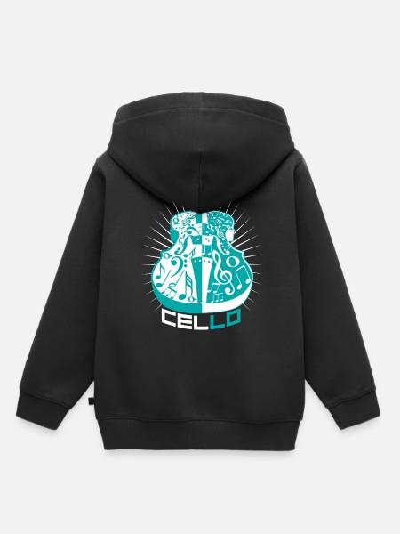 Cello - Kinder Premium Organic Hoodie - Schwarz