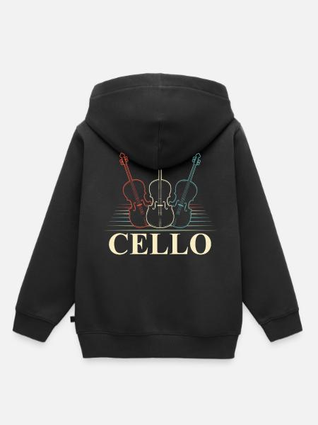Cello - Kinder Premium Organic Hoodie - Schwarz