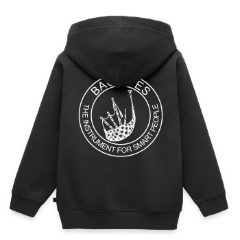 Dudelsack Schottland Volksmusik Blasinstrument - Kinder Premium Organic Hoodie - Schwarz - Hinten - AI Model Kid Male (0cm)