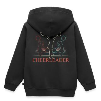 Cheerleading cheerleader - Kids Premium Organic Hoodie - black - Back - AI Model Kid Male (0cm)
