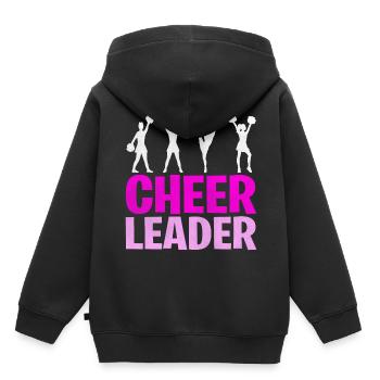 Cheerleader cheerleading - Kids Premium Organic Hoodie - black - Back - AI Model Kid Male (0cm)