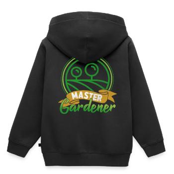 Garden gardener gardening gardening gardening - Kids Premium Organic Hoodie - black - Back - AI Model Kid Male (0cm)