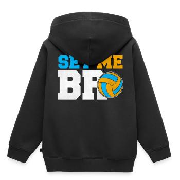 Volleyball Set Volleyball team Volleyballer - Kinder Premium Organic Hoodie - Schwarz - Hinten - AI Model Kid Male (0cm)