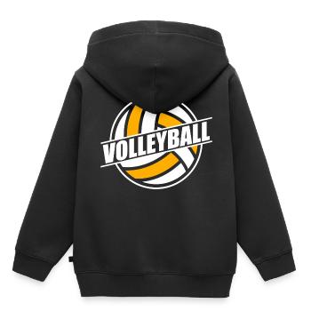 Volleyballer Volleyball team Volleyball-Set - Kinder Premium Organic Hoodie - Schwarz - Hinten - AI Model Kid Male (0cm)