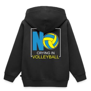 Volleyball Volleyballer Volleyball Set Volleyball - Kinder Premium Organic Hoodie - Schwarz - Hinten - AI Model Kid Male (0cm)