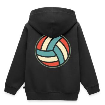 Volleyball team - Kinder Premium Organic Hoodie - Schwarz - Hinten - AI Model Kid Male (0cm)
