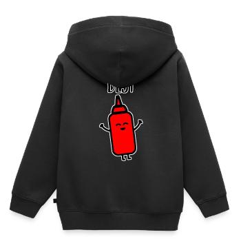 Beste Freunde - Kinder Premium Organic Hoodie - Schwarz - Hinten - AI Model Kid Male (0cm)