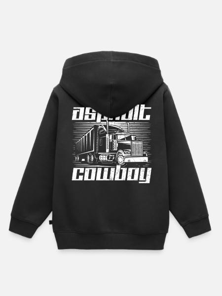 LKW Lastwagen - Kinder Premium Organic Hoodie - Schwarz