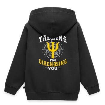 Psychologie Psychologe Psychotherapeut - Kinder Premium Organic Hoodie - Schwarz - Hinten - AI Model Kid Male (0cm)