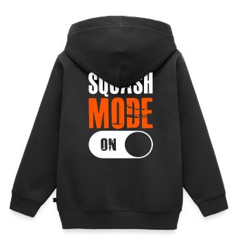 Squash - Kinder Premium Organic Hoodie - Schwarz - Hinten - AI Model Kid Male (0cm)