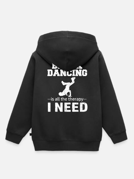 Breakdancing BBoy Breakdance Tänzer - Kinder Premium Organic Hoodie - Schwarz