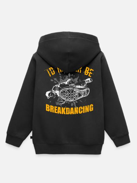 Breakdancing - Kinder Premium Organic Hoodie - Schwarz