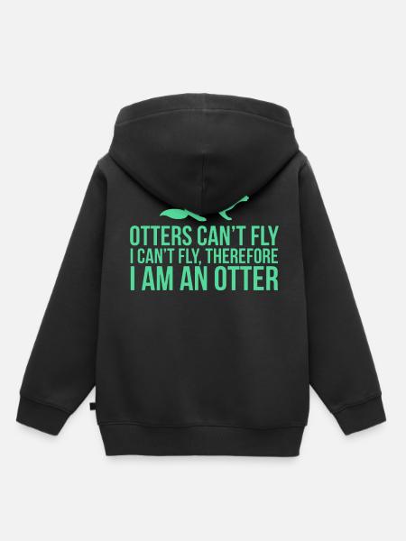 Otter - Kinder Premium Organic Hoodie - Schwarz