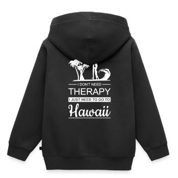 Hawaii - Sweat Premium à capuche enfant bio - noir - Dos - AI Model Kid Male (0cm)