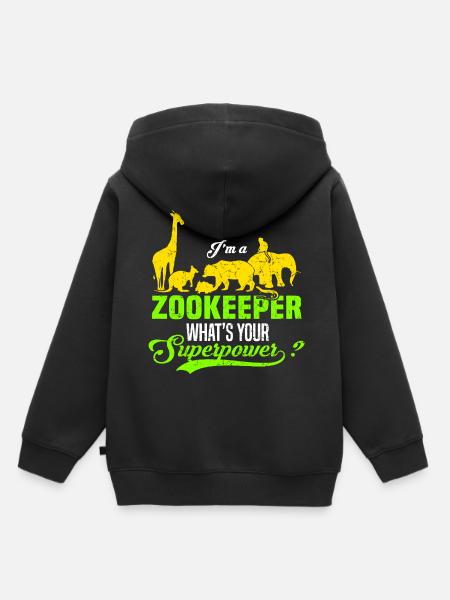 Tierpfleger - Kinder Premium Organic Hoodie - Schwarz