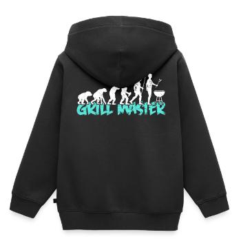 Barbecue King Evolution Grillmeister Barbecue saison - Sweat Premium à capuche enfant bio - noir - Dos - AI Model Kid Male (0cm)