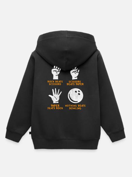 Bowling bowling équipe boule de bowling - Sweat Premium à capuche enfant bio - noir