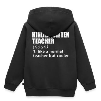 Nanny educator educator - Kids Premium Organic Hoodie - black - Back - AI Model Kid Male (0cm)