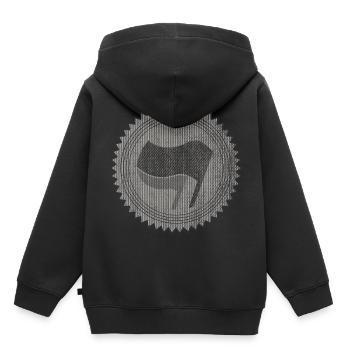 ANTIFA - Sweat Premium à capuche enfant bio - noir - Dos - AI Model Kid Male (0cm)