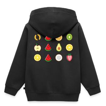 Summer fruits melons jackpot summer gift idea - Kids Premium Organic Hoodie - black - Back - AI Model Kid Male (0cm)