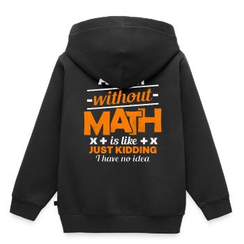 Math Math Math Teacher Teacher - Sweat Premium à capuche enfant bio - noir - Dos - AI Model Kid Male (0cm)