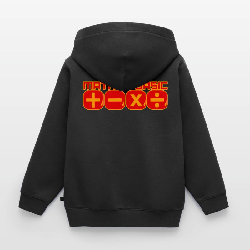 Math Is Basic Math Math Professeur de mathématiques Sweat Premium à capuche enfant bio