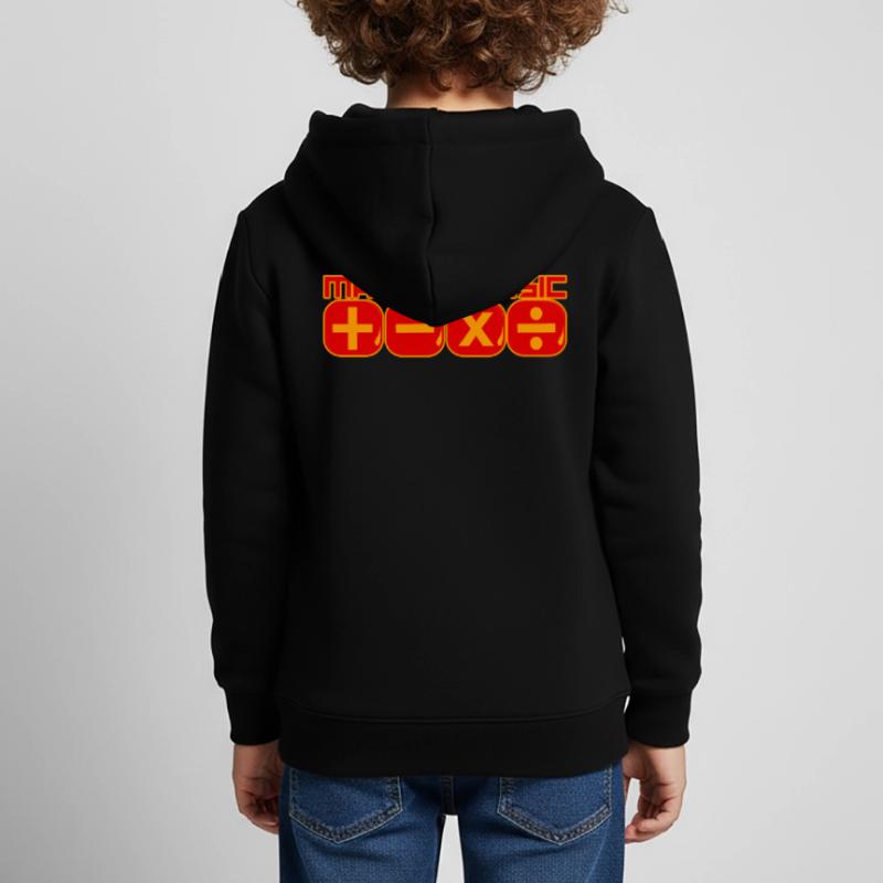 Math Is Basic Math Math Professeur de mathématiques Sweat Premium à capuche enfant bio