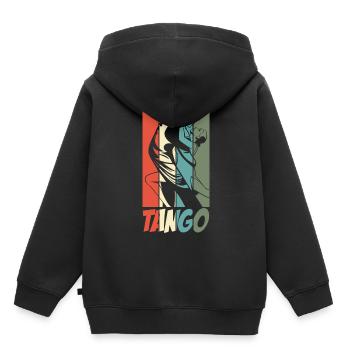 École de danse couple danse danseuse - Sweat Premium à capuche enfant bio - noir - Dos - AI Model Kid Male (0cm)