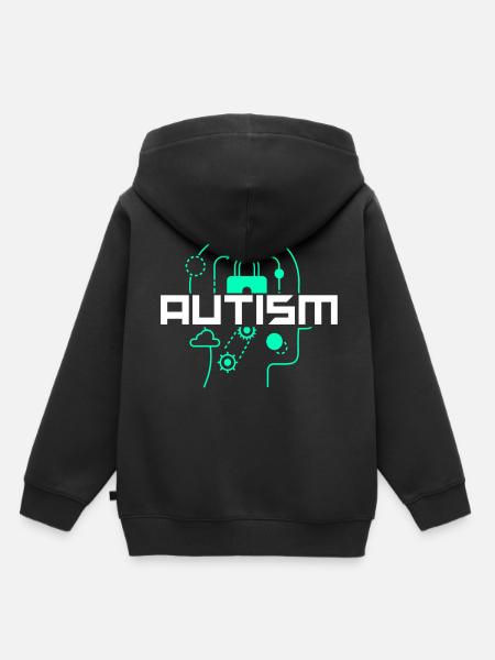 Autismus Awareness Day Autist - Kinder Premium Organic Hoodie - Schwarz