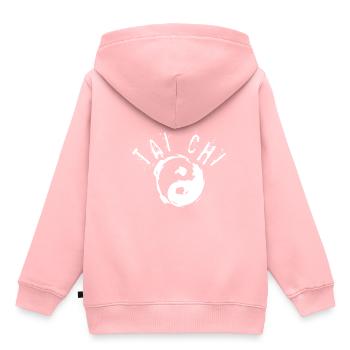 Tai Chi - Tai-Chi - Taichi Chinesische Meditation - Kinder Premium Organic Hoodie - Rosa - Hinten - AI Model Kid Female (0cm)
