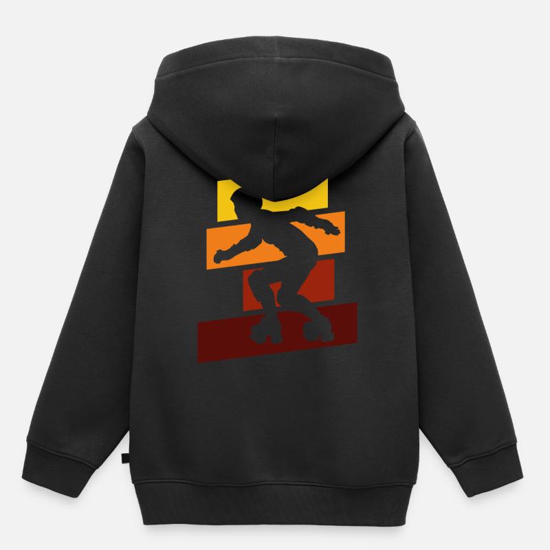 Roller Derby - Sweat Premium à capuche enfant bio - noir