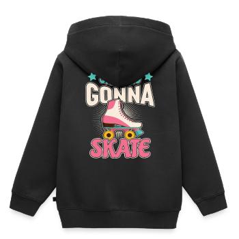 Inline Skates Inliner Roller Skater Girl Skate - Kinder Premium Organic Hoodie - Schwarz - Hinten - AI Model Kid Male (0cm)