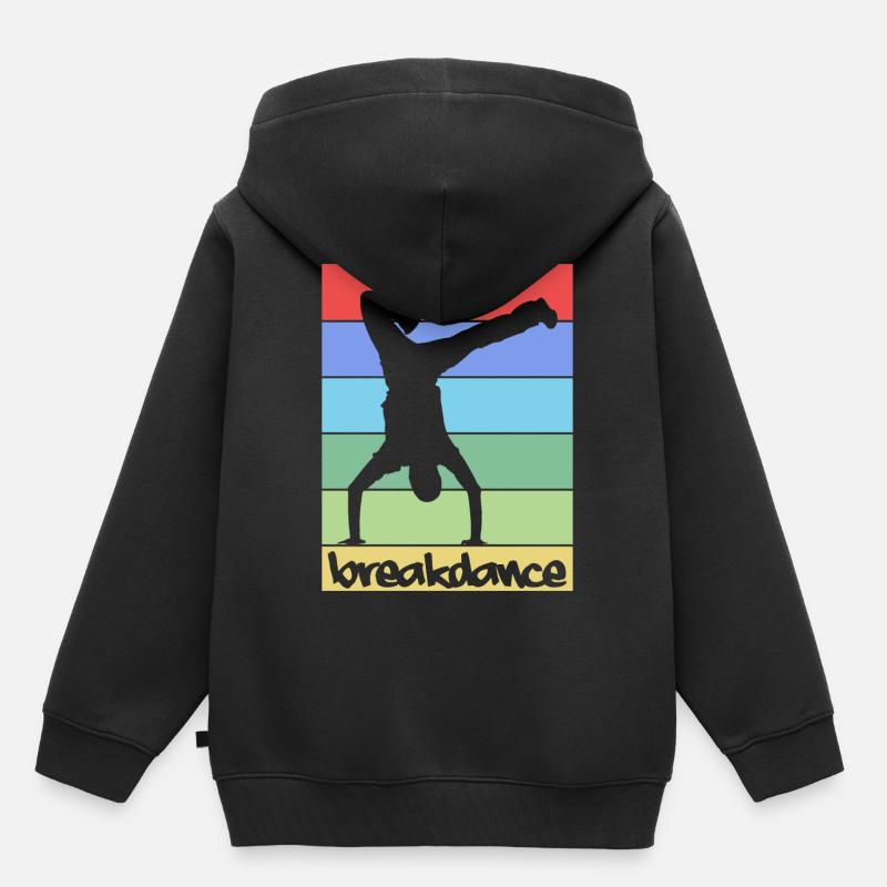 Breakdance Breakdancing - Kids Premium Organic Hoodie - black