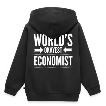 Économie Métiers Économiste Finance Gift K - Sweat Premium à capuche enfant bio - noir - Dos - AI Model Kid Male (0cm)