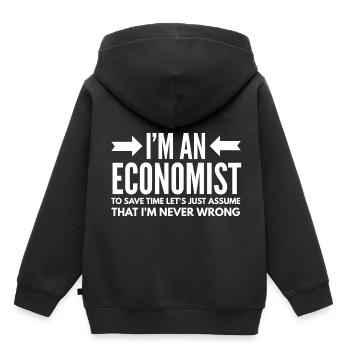 Wirtschaft Berufe Volkswirt Finanzen Geschenk A - Kinder Premium Organic Hoodie - Schwarz - Hinten - AI Model Kid Male (0cm)