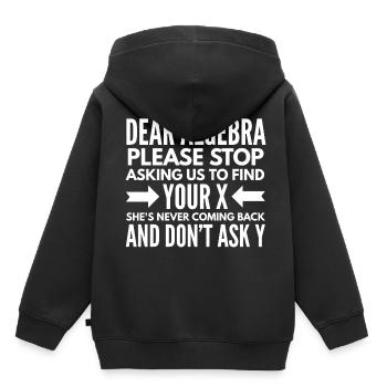 Algèbre Math Mathématicien Math Cadeau - Sweat Premium à capuche enfant bio - noir - Dos - AI Model Kid Male (0cm)
