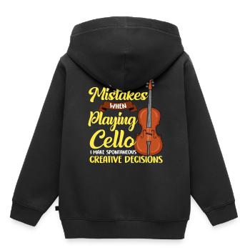 Cello - Kinder Premium Organic Hoodie - Schwarz - Hinten - AI Model Kid Male (0cm)