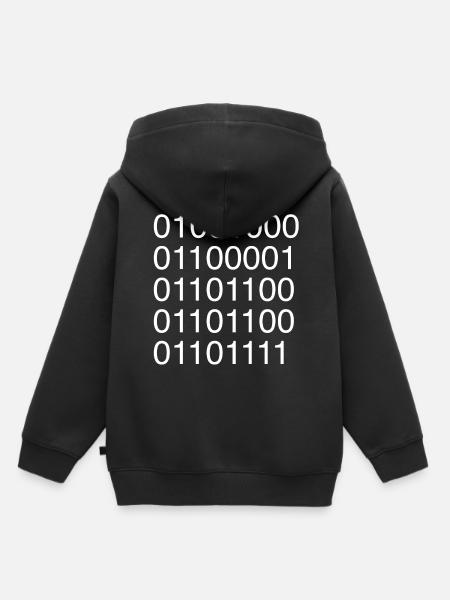 Informatiker ASCII Code Binär - Kinder Premium Organic Hoodie - Schwarz