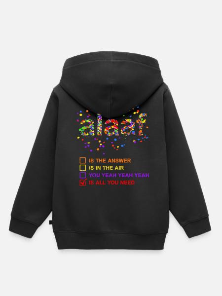 Alaaf is alles wat je nodig hebt Carnaval Confetti kostuum plezier - Kinder Premium hoodie biologisch - zwart