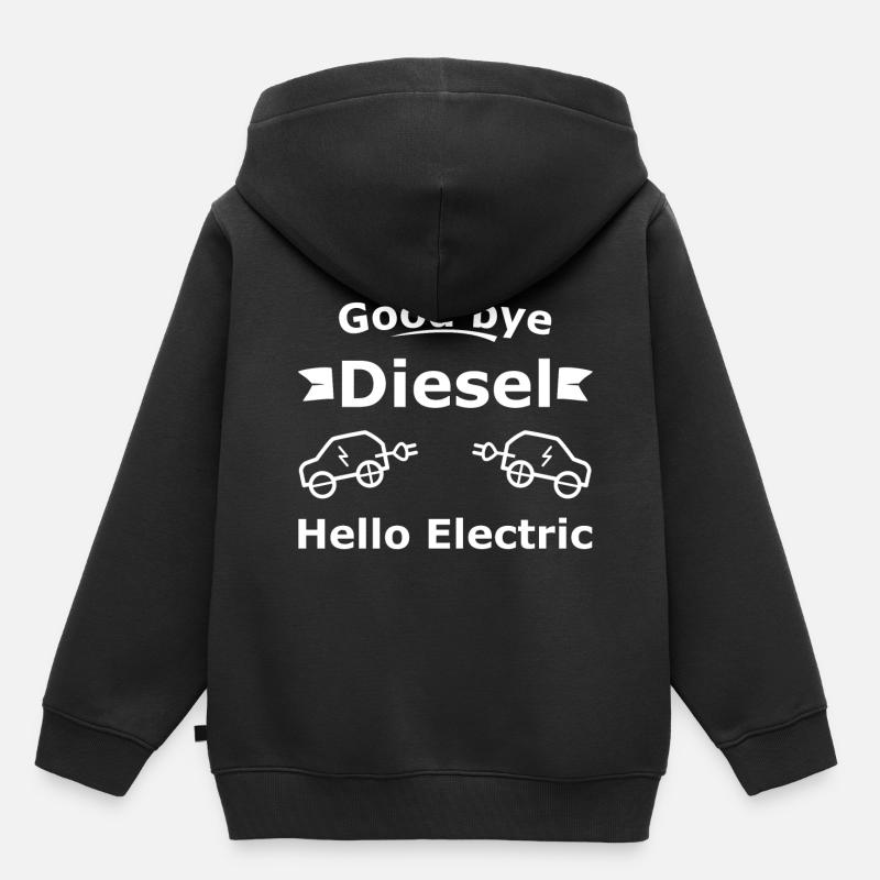 Elektroauto - Kinder Premium Organic Hoodie - Schwarz