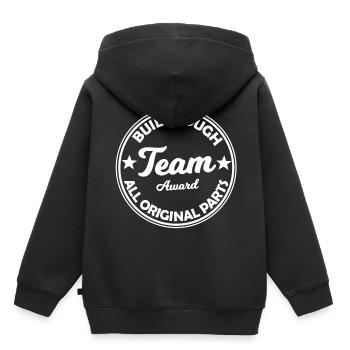 La meilleure équipe - Sweat Premium à capuche enfant bio - noir - Dos - AI Model Kid Male (0cm)