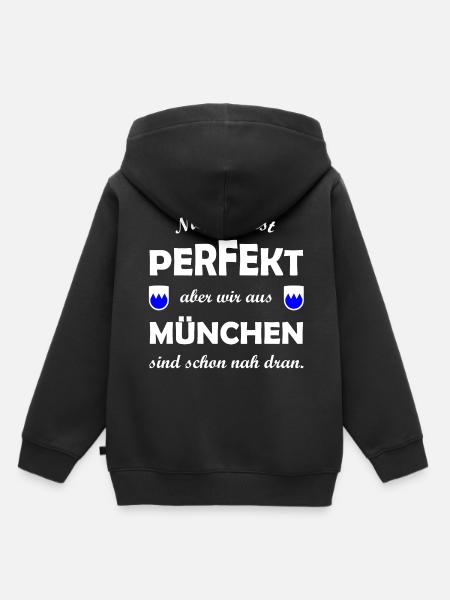 Der Münchner - Kinder Premium Organic Hoodie - Schwarz